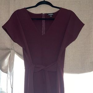 Express maroon jumpsuit